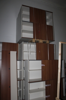 Shelf cabinet (sliding door-brown)
