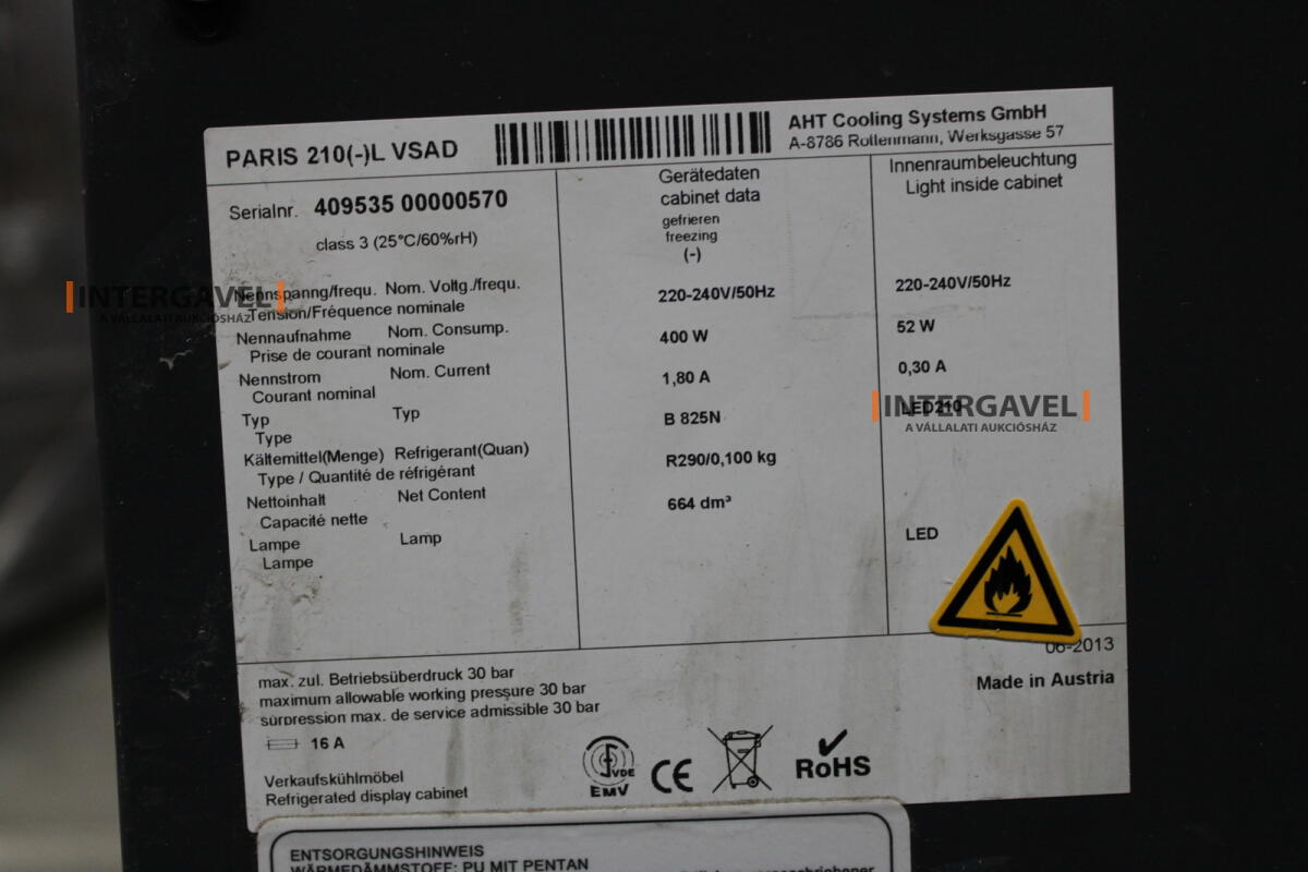 AHT fagyasztó ( Paris 210(-)L VSAD) 2