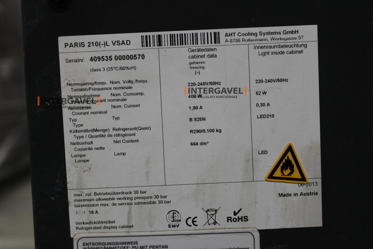 AHT fagyasztó ( Paris 210(-)L VSAD) 2