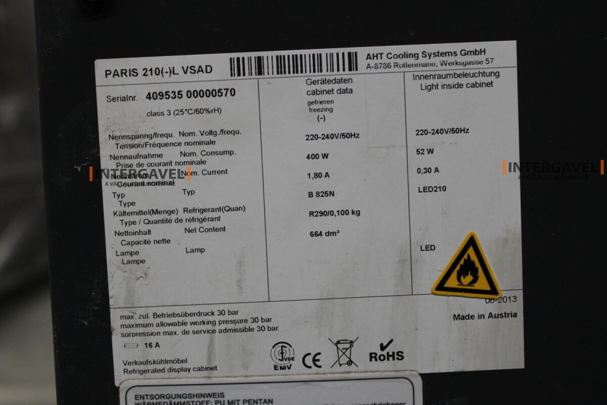 AHT fagyasztó ( Paris 210(-)L VSAD) 2