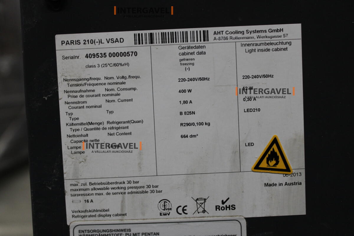 AHT fagyasztó ( Paris 210(-)L VSAD) 2