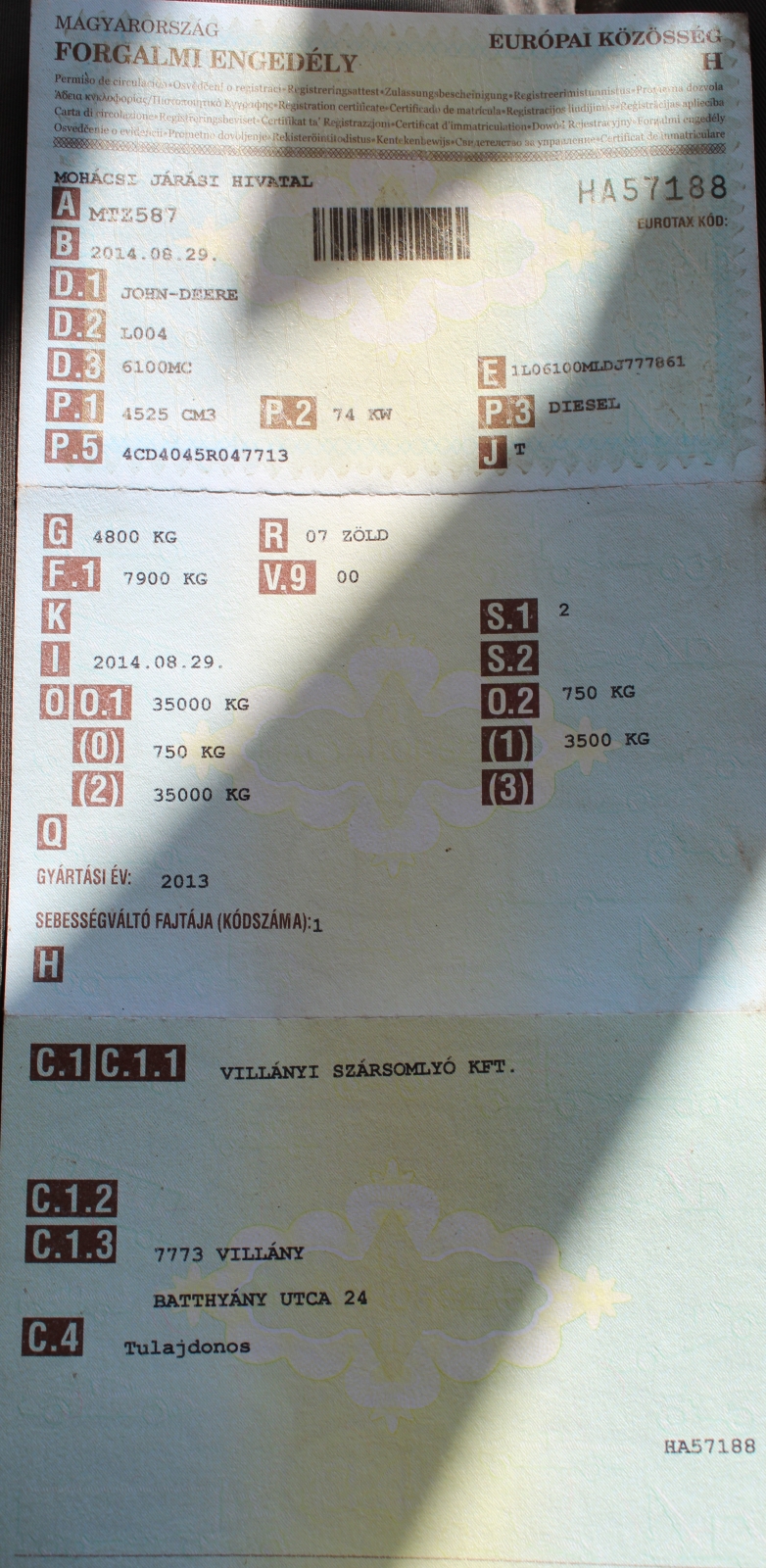Traktor - John Deere 14