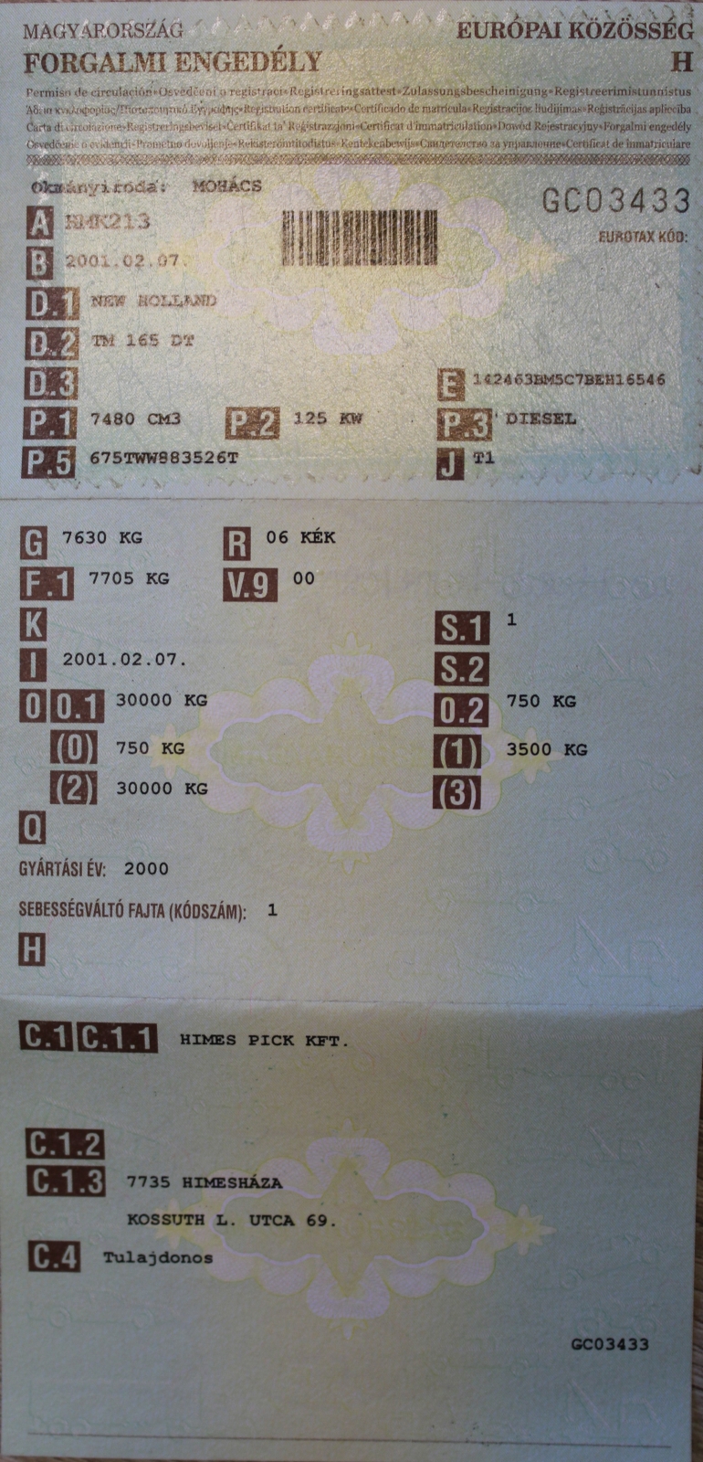 Traktor - New Holland 15