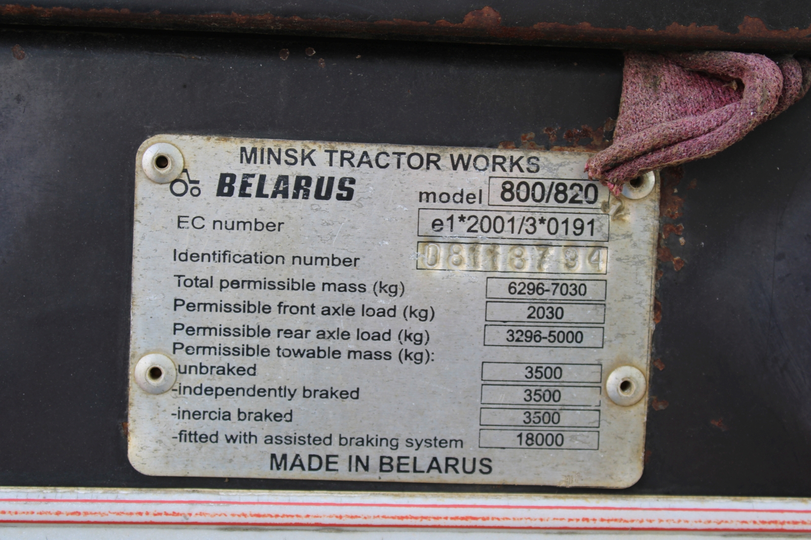 Traktor - MTZ 820.2 12