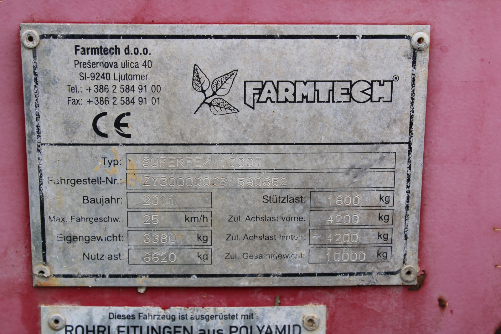 Trágyaszóró - Farmtech 4