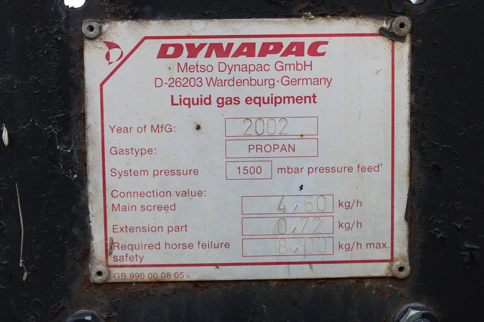 Dynapac F141C finisher 9