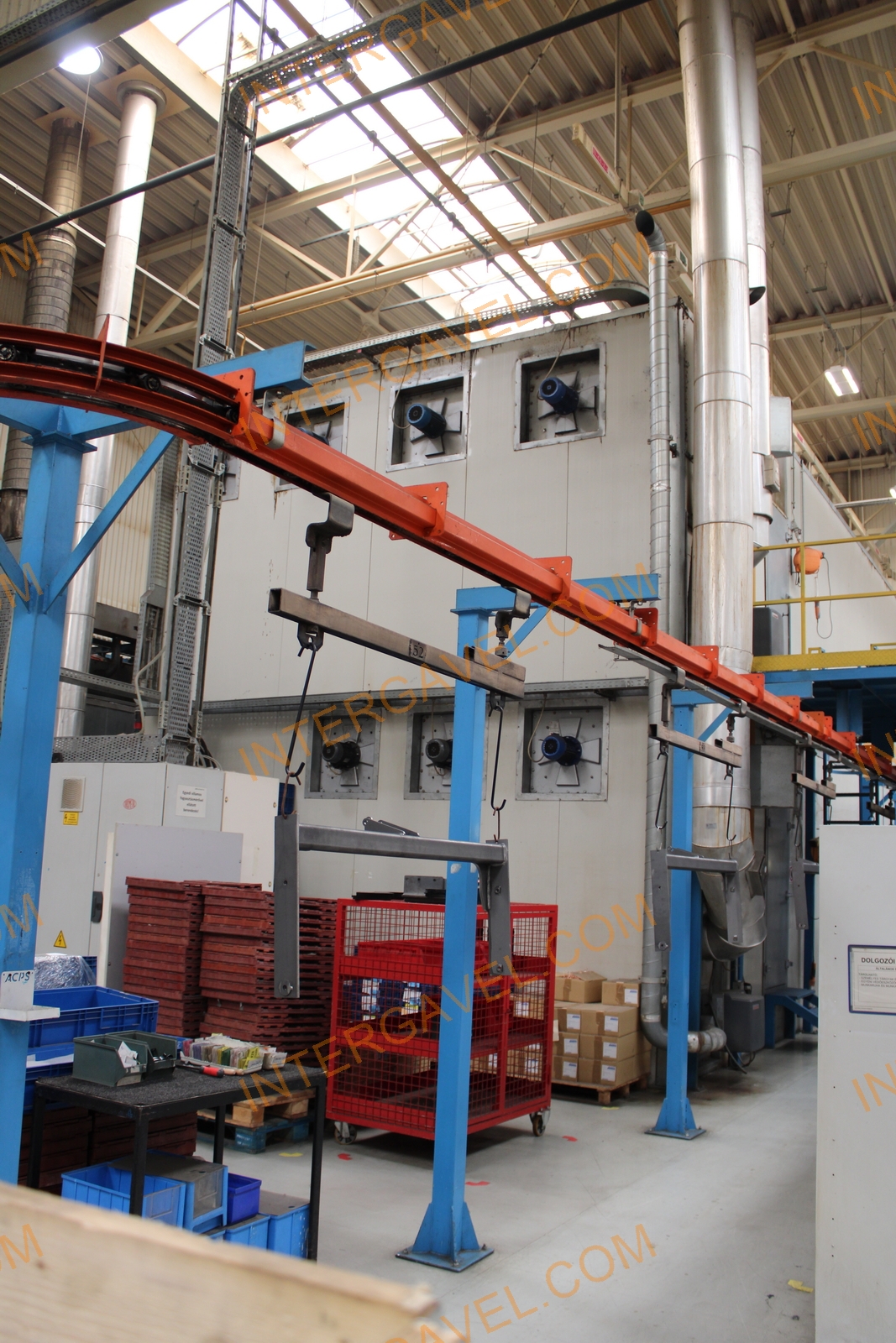 Porfestő és felületkezelő gépsor