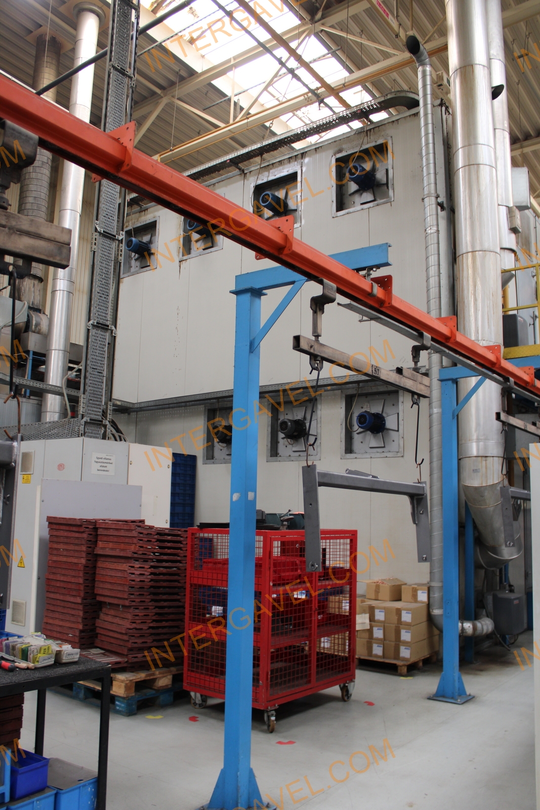 Porfestő és felületkezelő gépsor 86