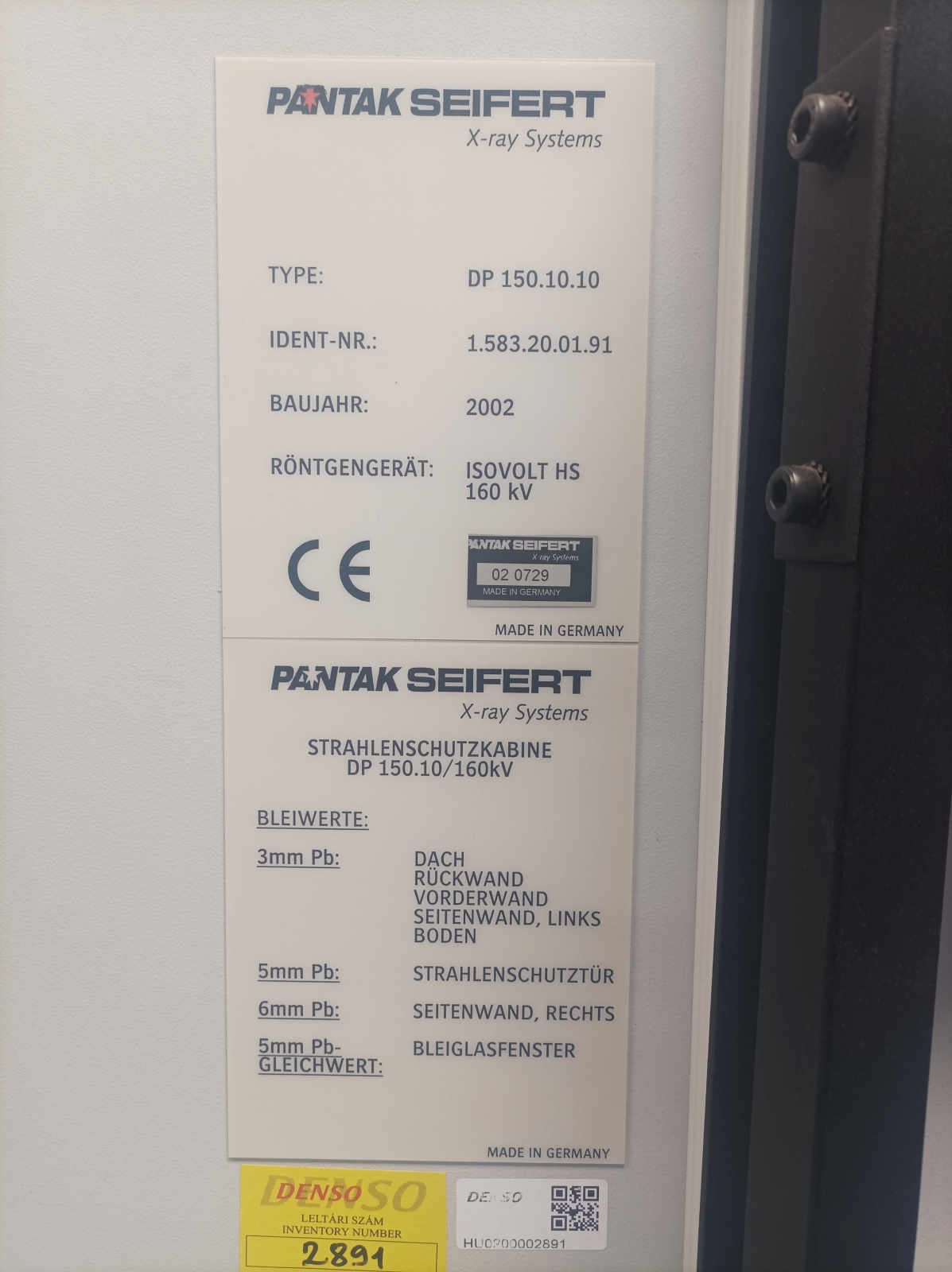 Pantak-Seifert röntgengép 3