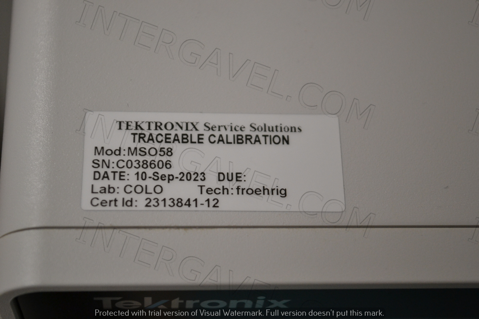 Tektronix oszcilloszkóp 8