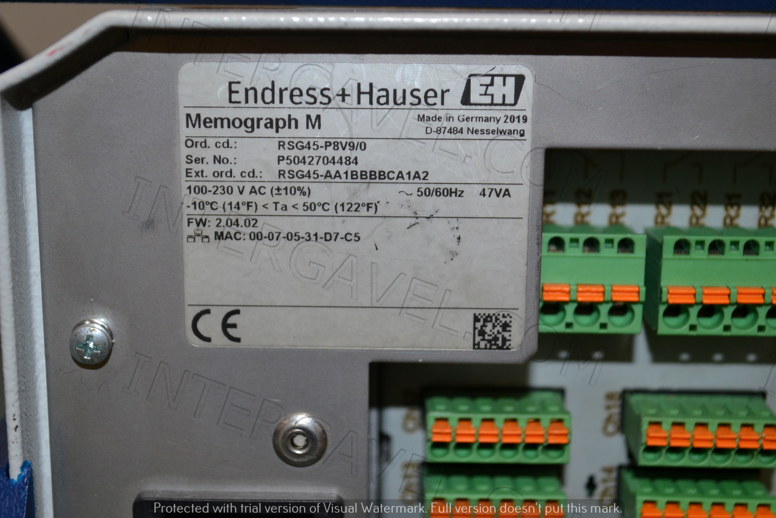Endress+Hauser digitális adatgyűjtő 6