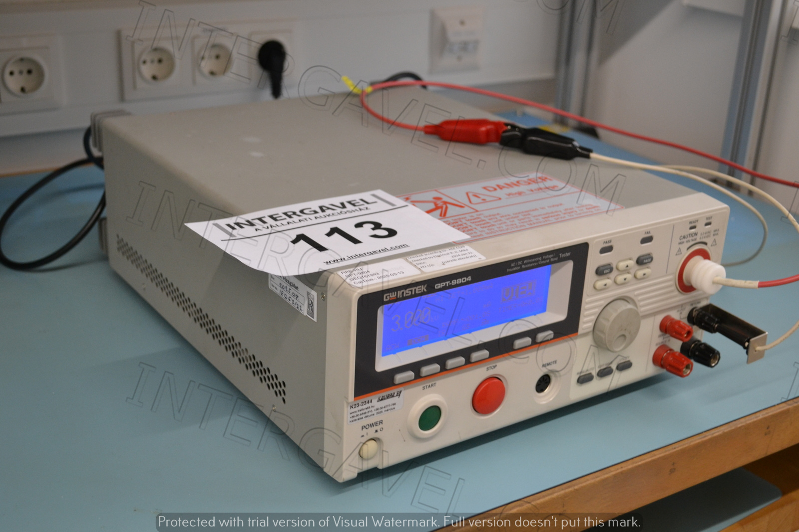 GW Instek átvezetés vizsgáló 2