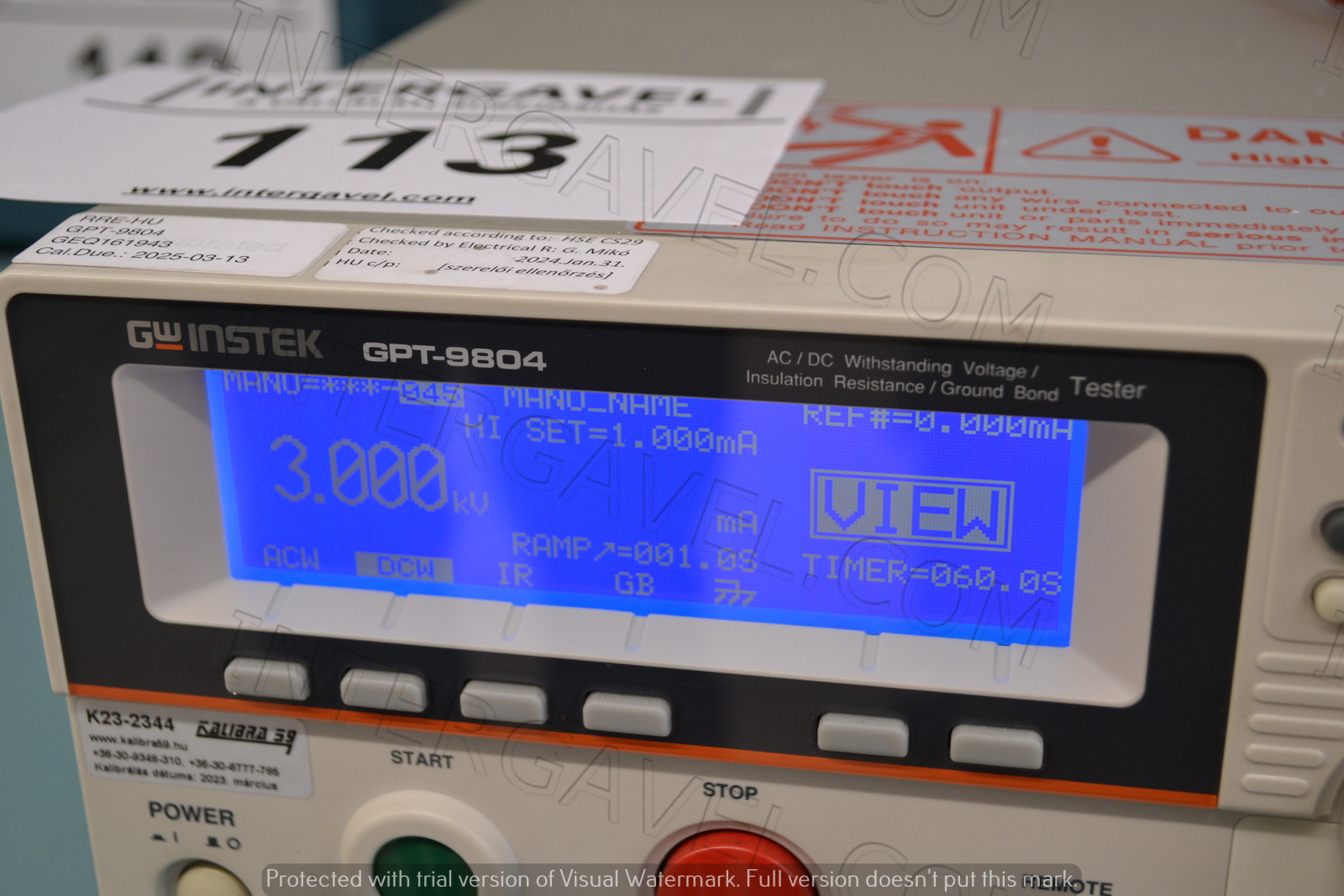 GW Instek átvezetés vizsgáló 3