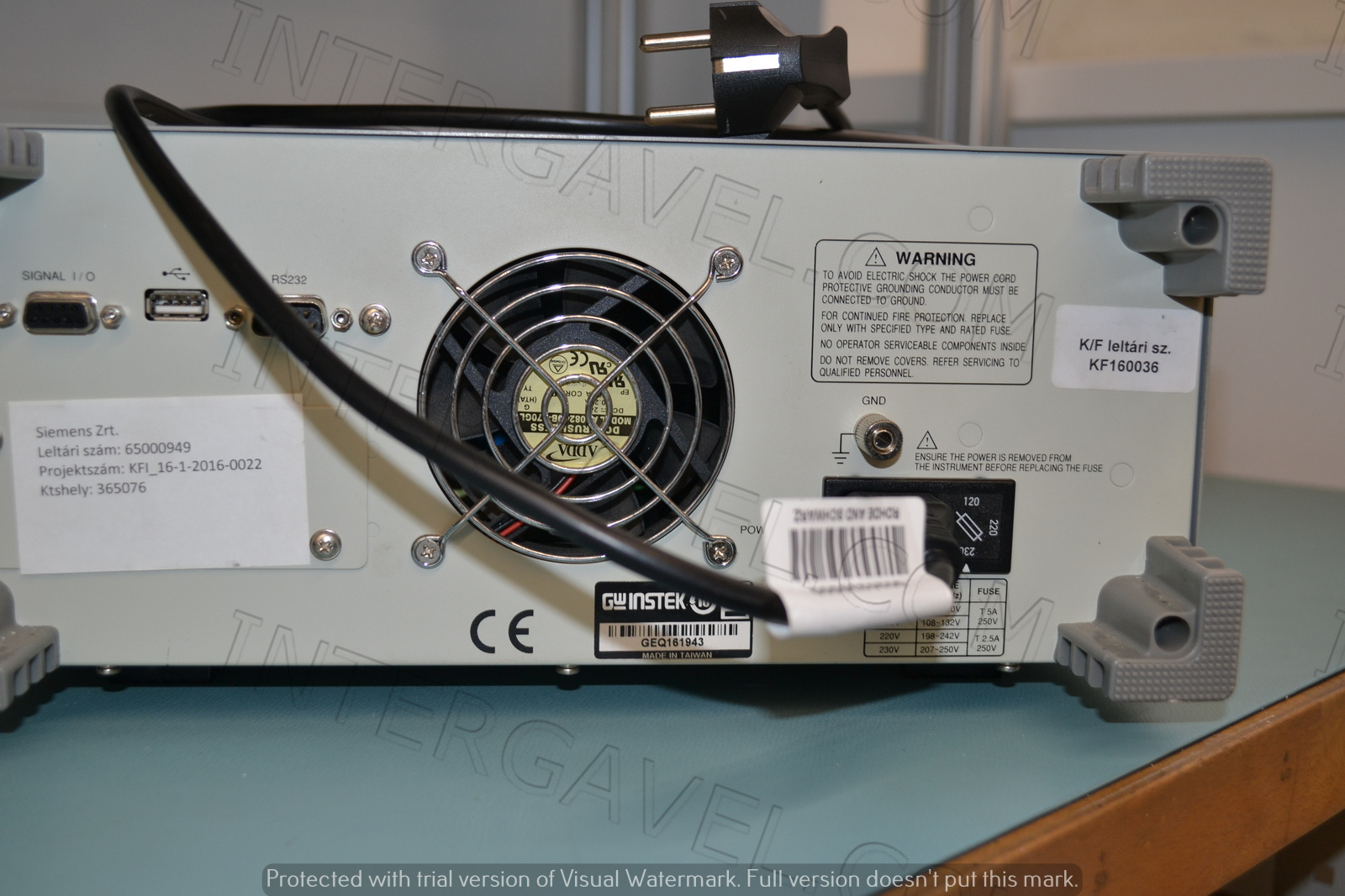 GW Instek átvezetés vizsgáló 4