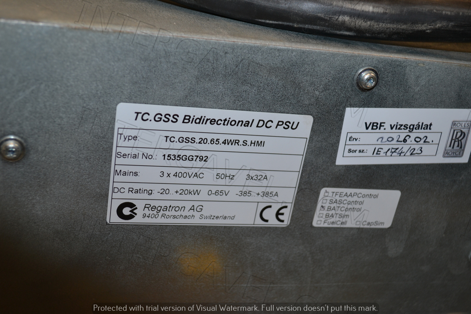 Regatron tápegység 5