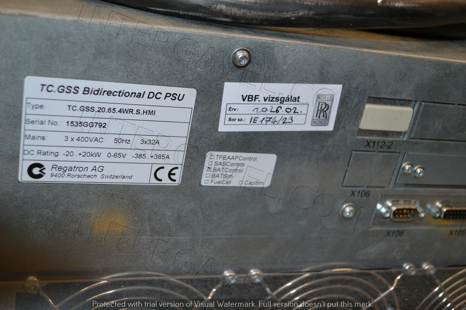 Regatron tápegység 6