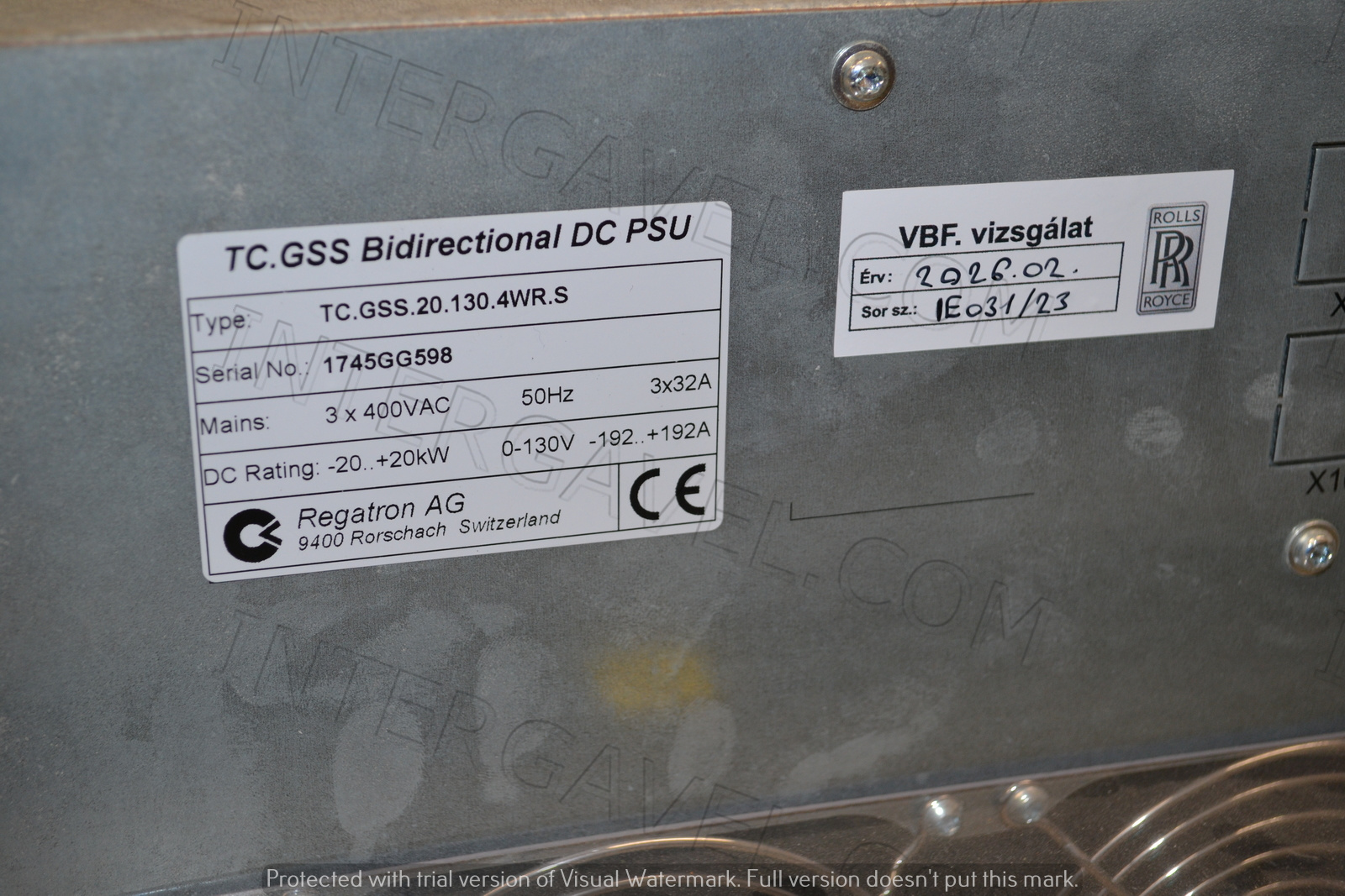 Regatron tápegység 5