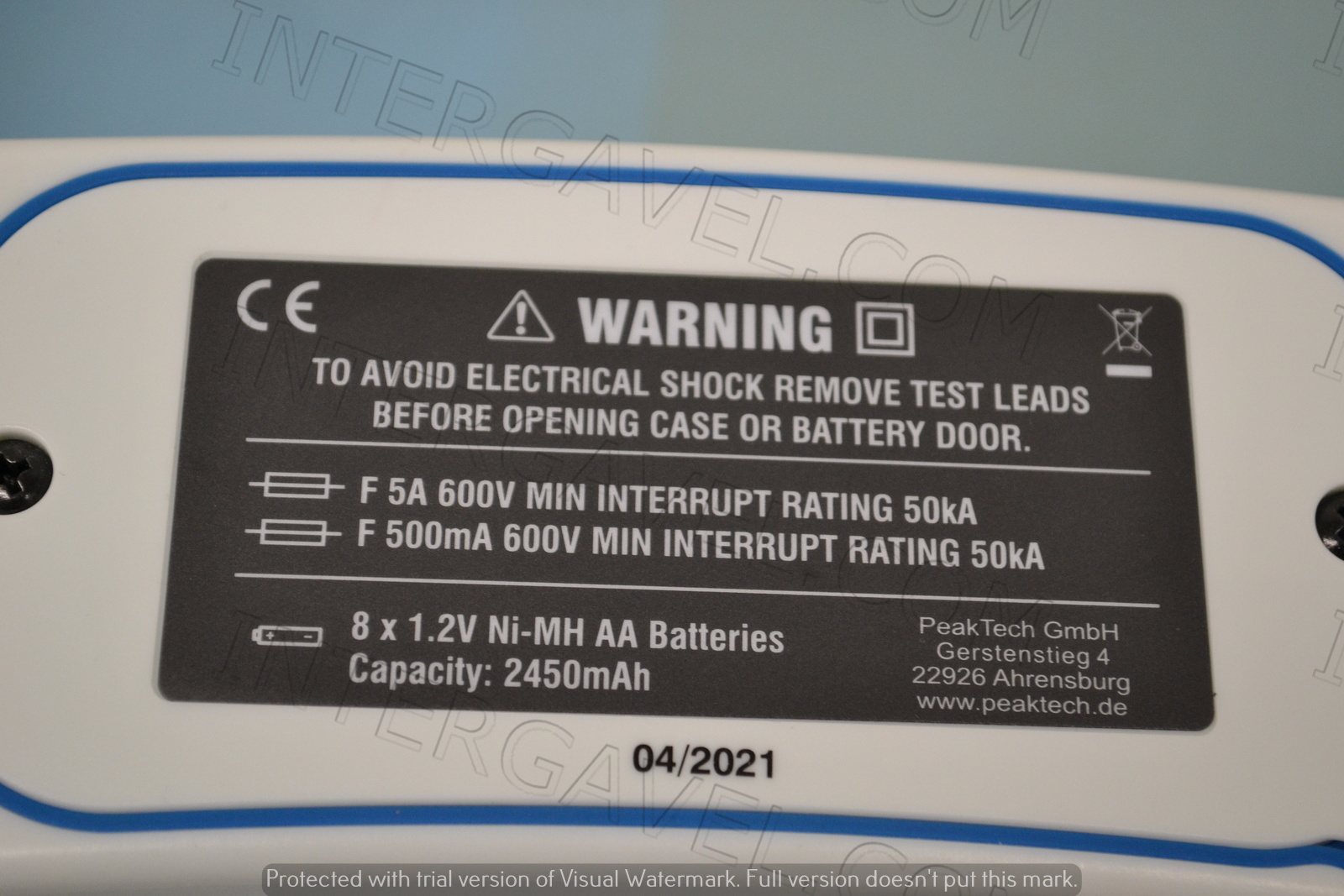 PeakTech hálózati biztonsági teszter 7