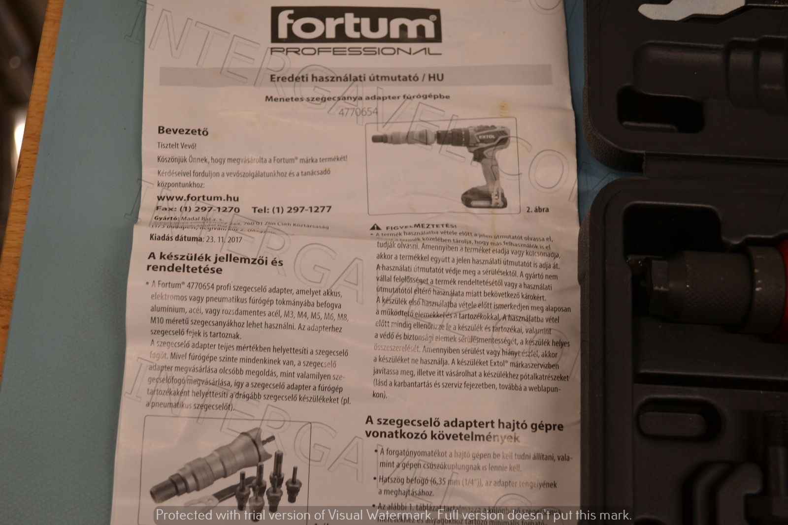 Fortum Professional szegecselő adapter 3