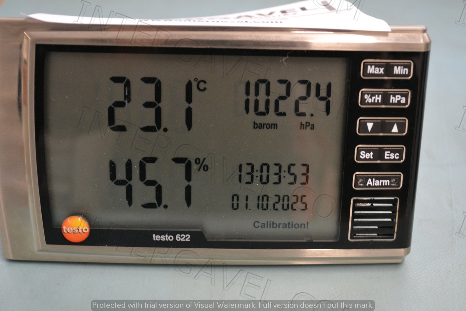 Testo higrométer nyomáskijelzővel 2