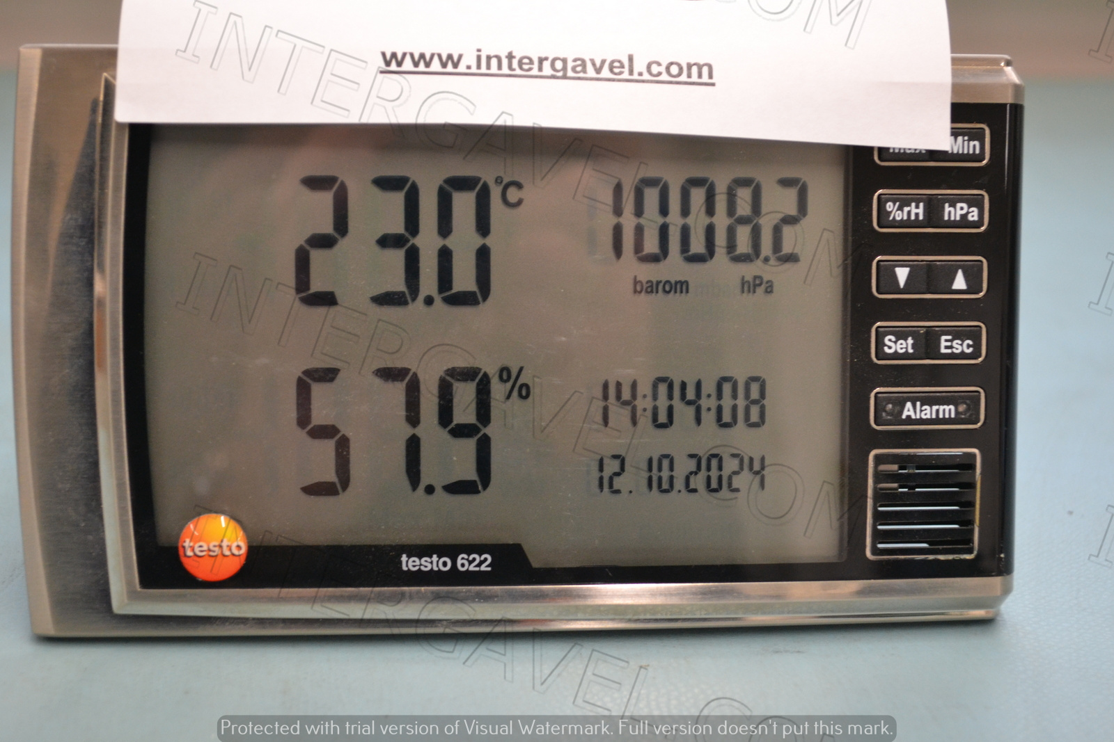 Testo higrométer nyomáskijelzővel 2