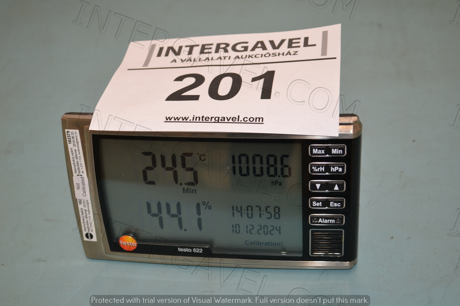 Testo higrométer nyomáskijelzővel 1