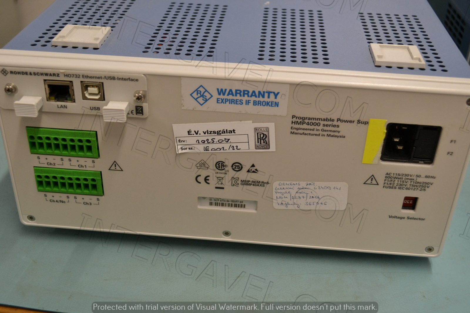 Rohde & Schwarz programozható tápegység 3