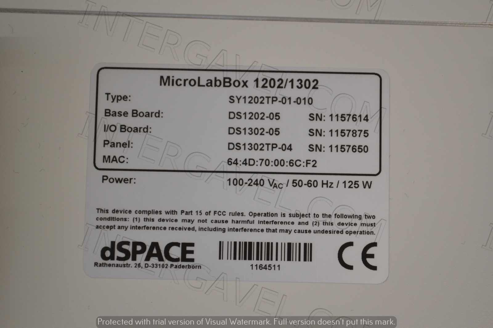 dSpace elektronikai vezérlés fejlesztő panel 4
