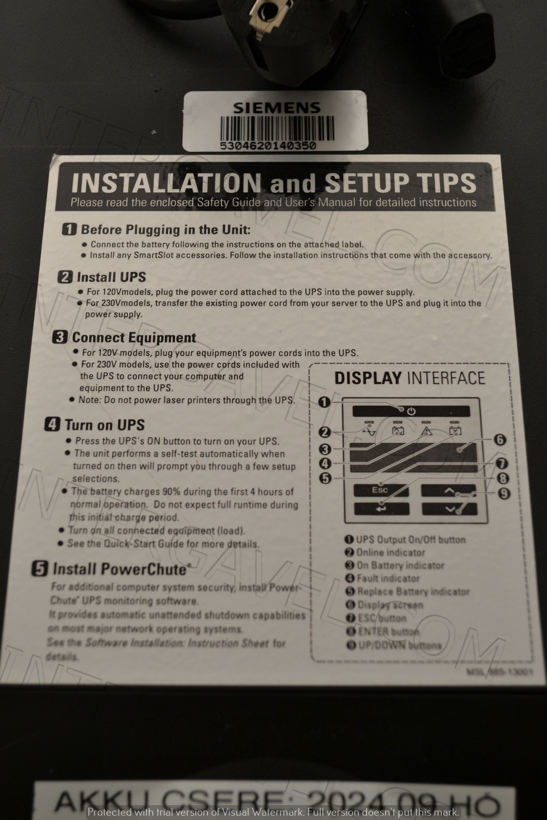 APC szünetmentes tápegység 2