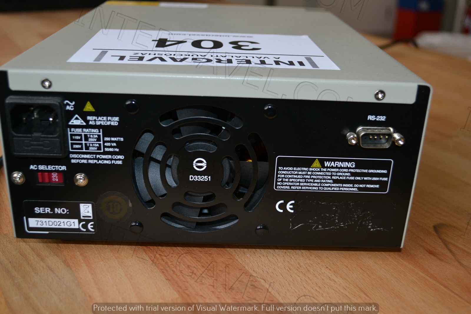 RS PRO programozható tápegység  3