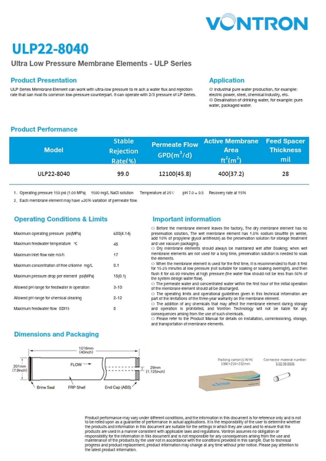 RO fordított ozmózis membrán 3