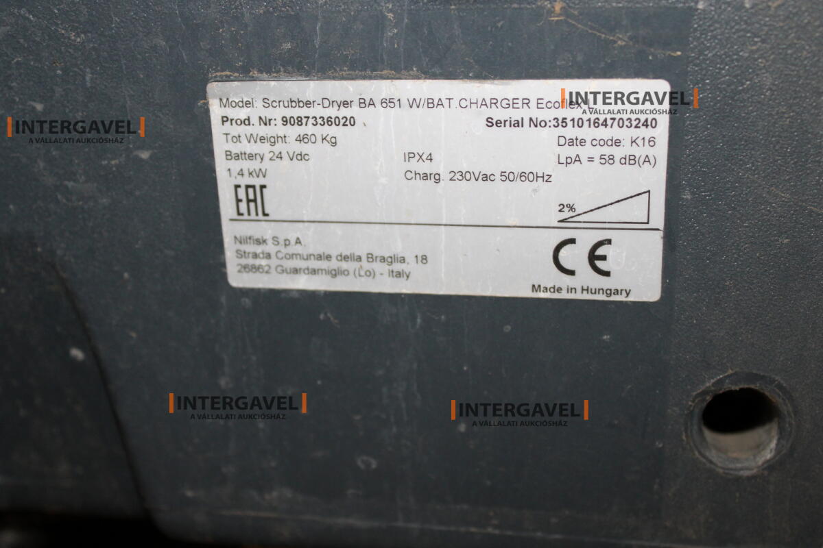 Nilfisk BA651 takarítógép 2