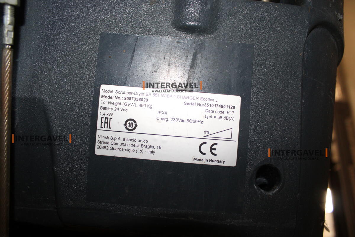 Nilfisk BA651 takarítógép 2