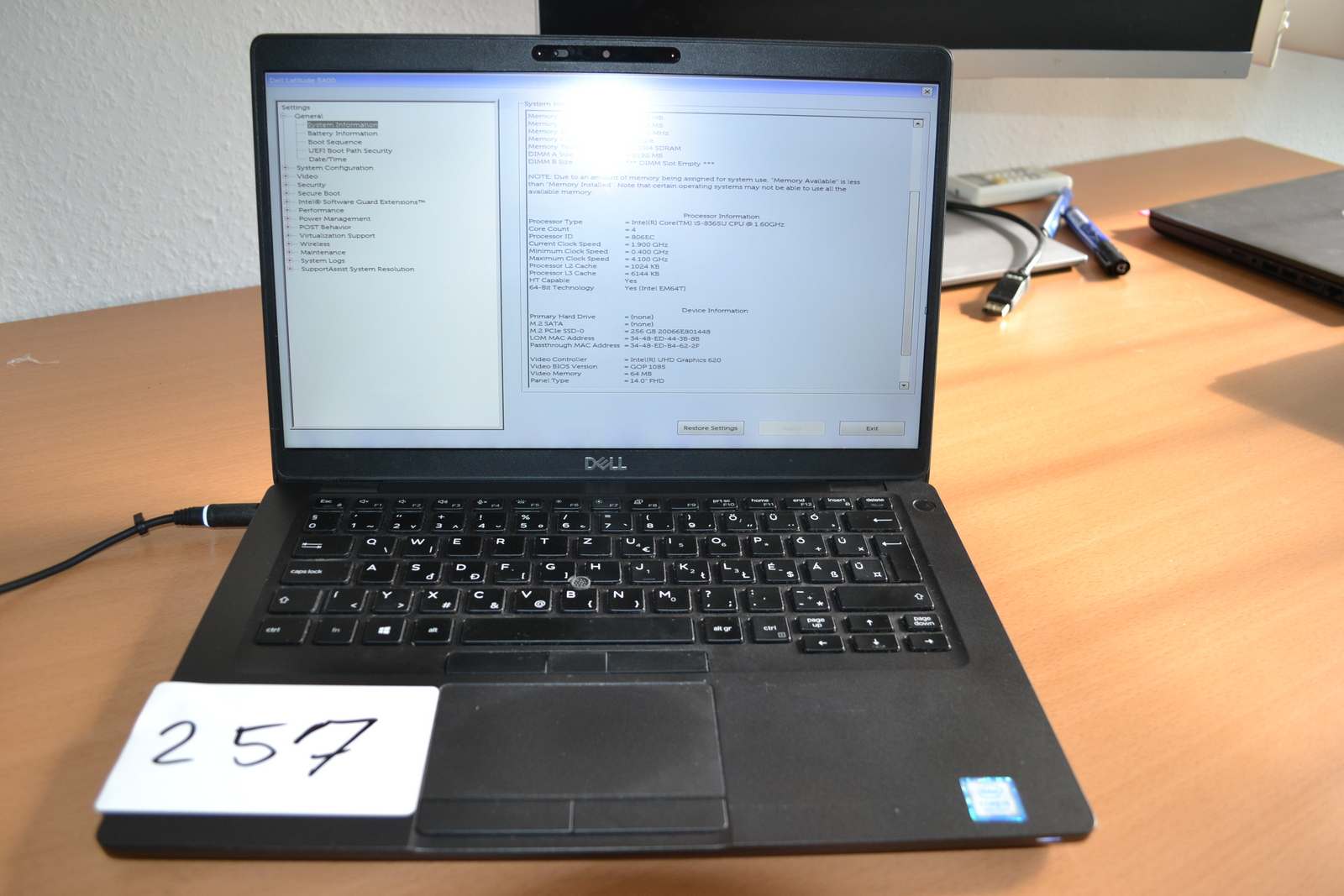 Dell Latitude 5400 - Laptop