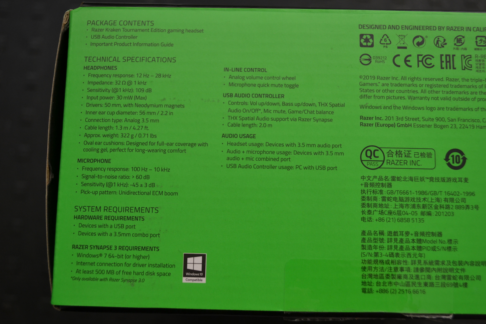 Razer Kraken fejhallgató 4