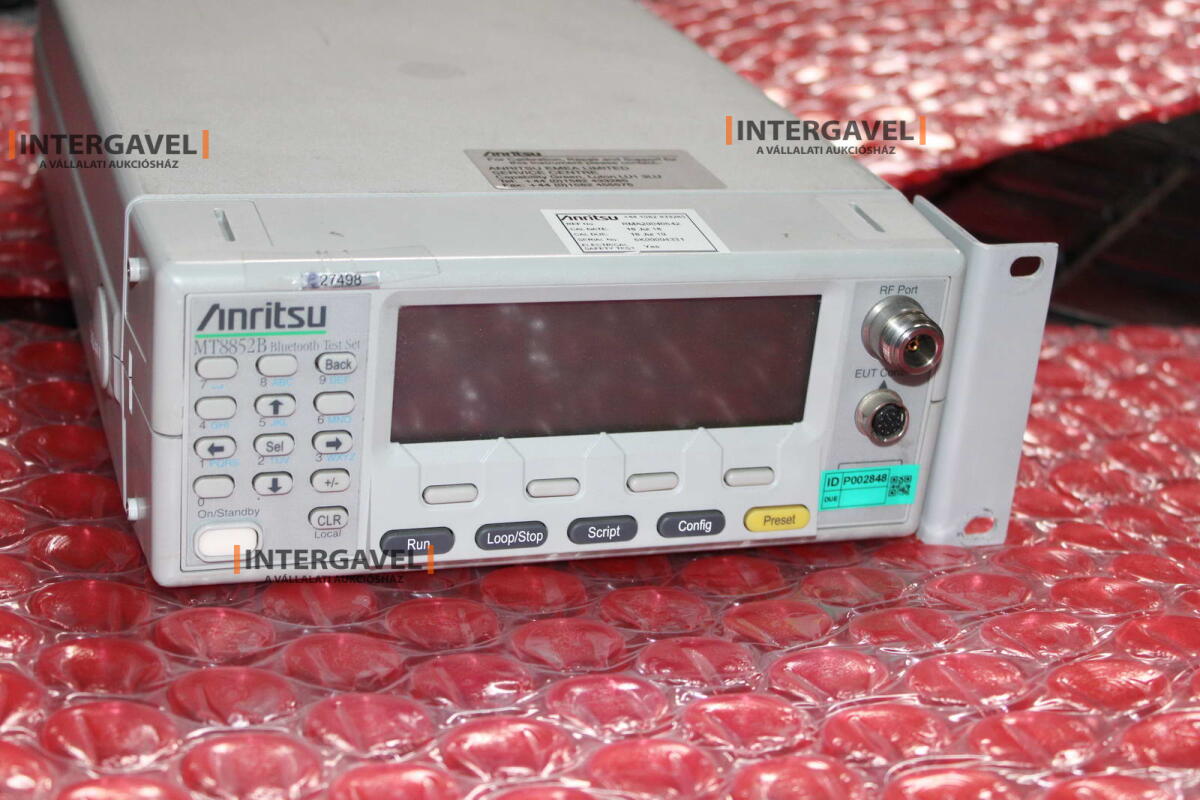 Bluetooth test - Antritsu, MT8852B