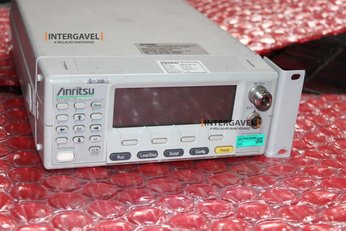 Bluetooth test - Antritsu, MT8852B