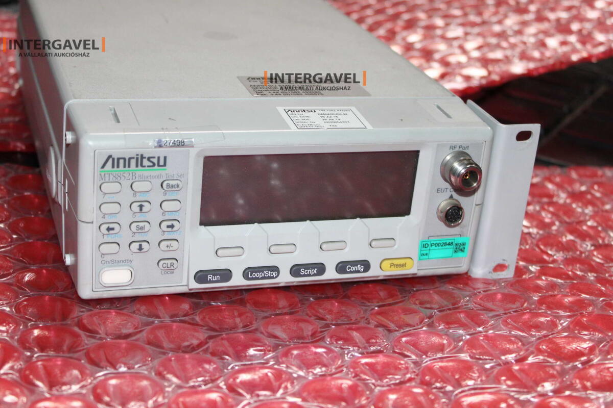 Bluetooth test - Antritsu, MT8852B