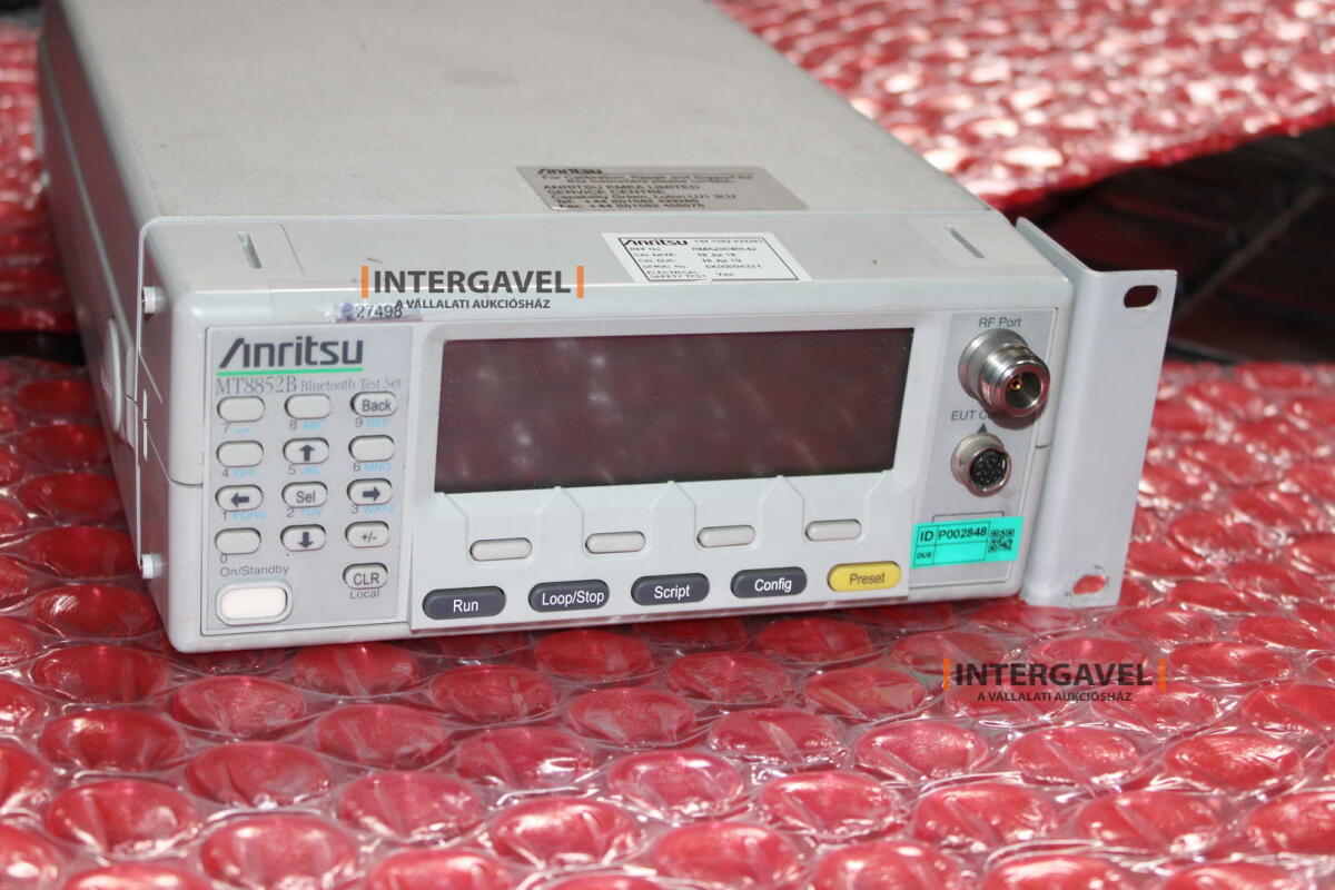 Bluetooth test - Antritsu, MT8852B