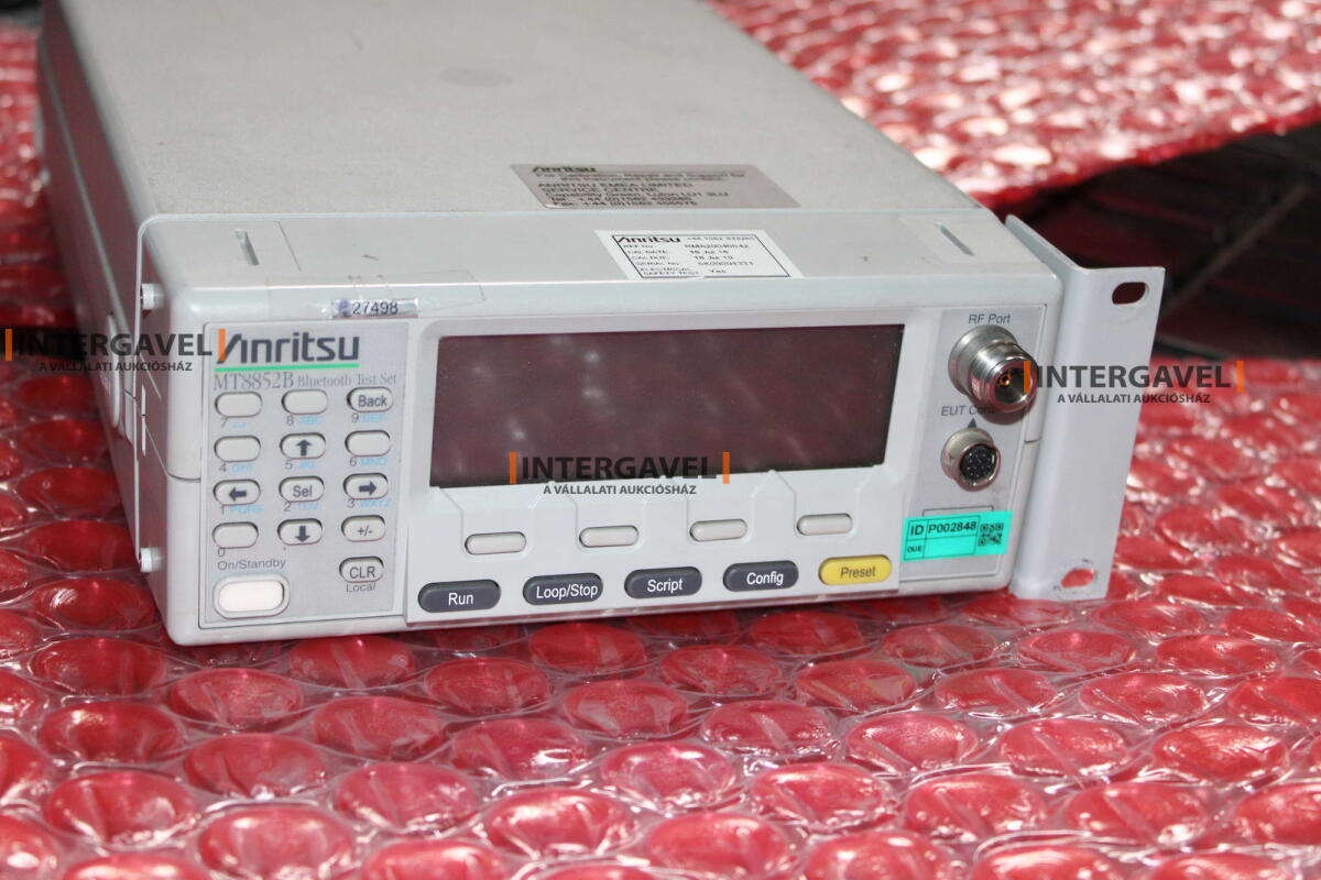 Bluetooth test - Antritsu, MT8852B
