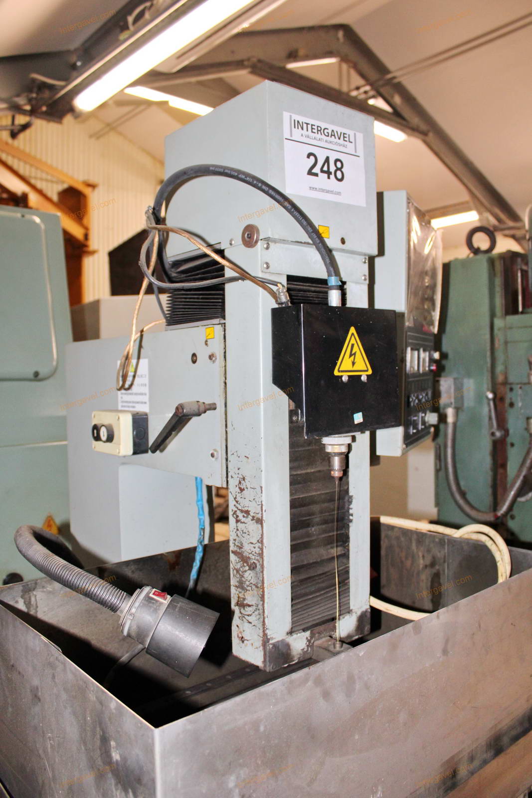 Starting spark erosion machine 7