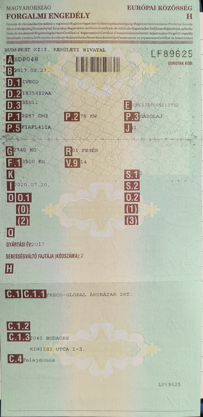 Hűtős kisteherautó 20