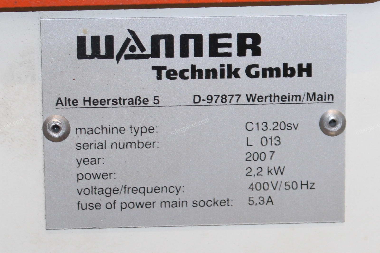 Műanyag daráló - Wanner, C13.20sv 2