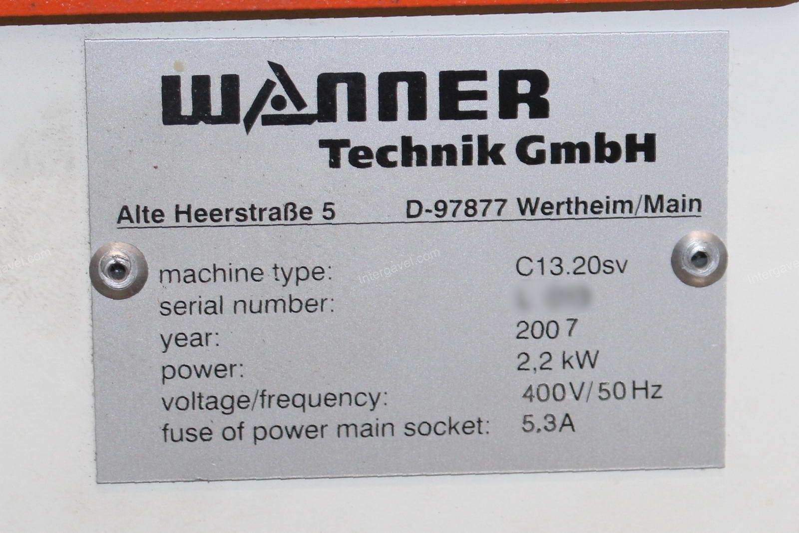 Műanyag daráló - Wanner, C13.20sv 2