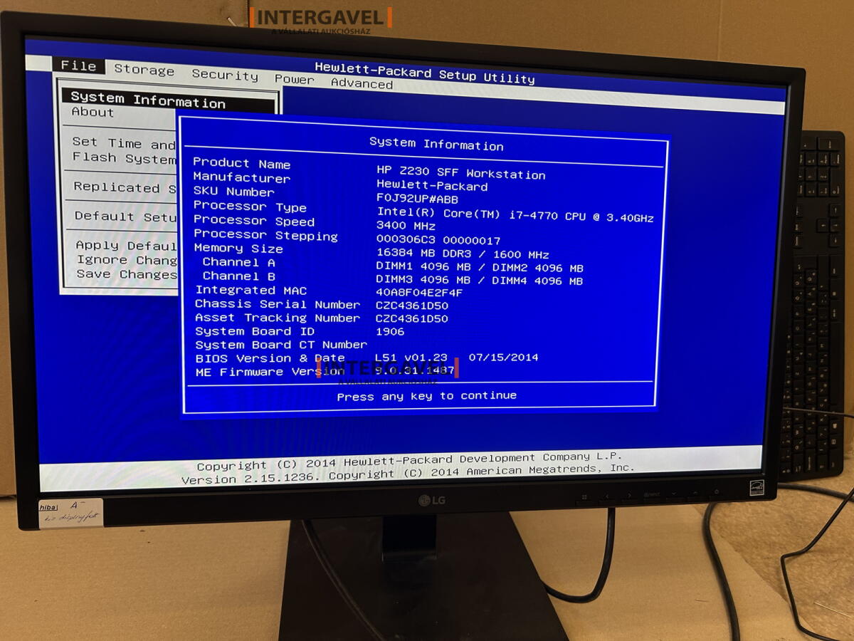 HP Z230 workstation 2