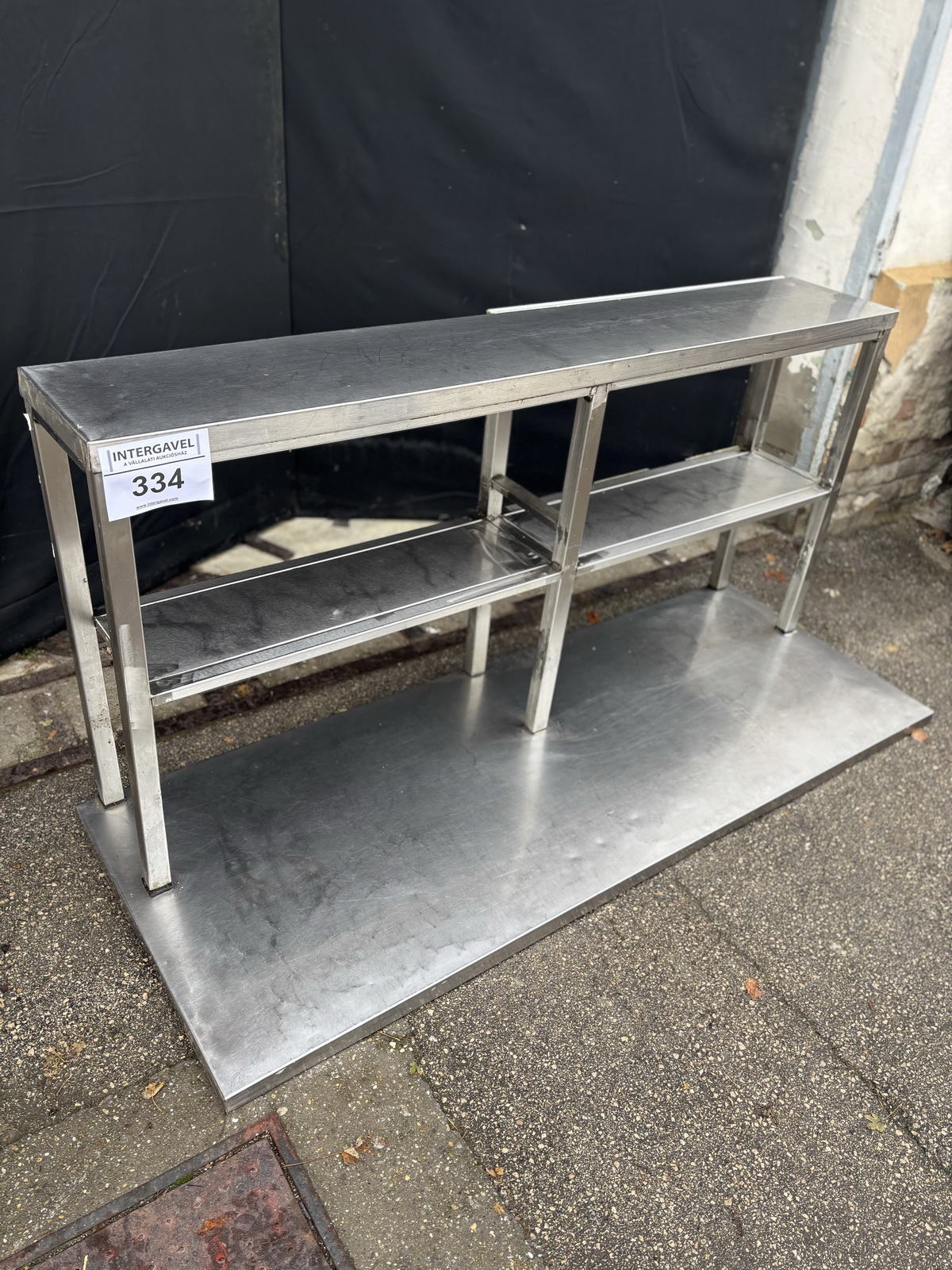 Rozsdamentes átadópolc 2