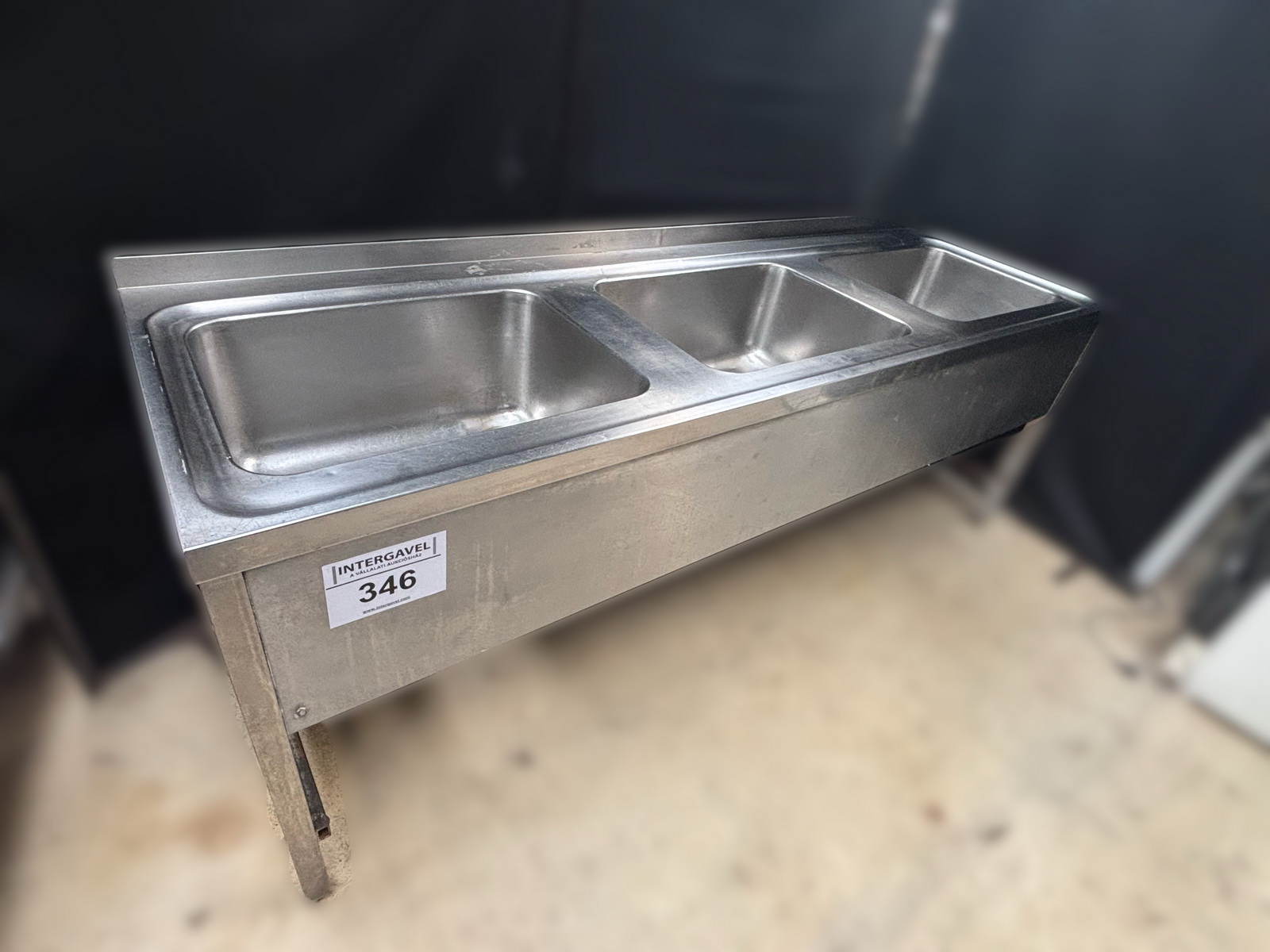 Hárommedencés mosogató  ( 500x600x300mm )  2