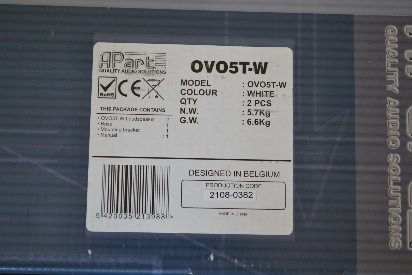 Hangfal (Apart OVO5T-W) 2