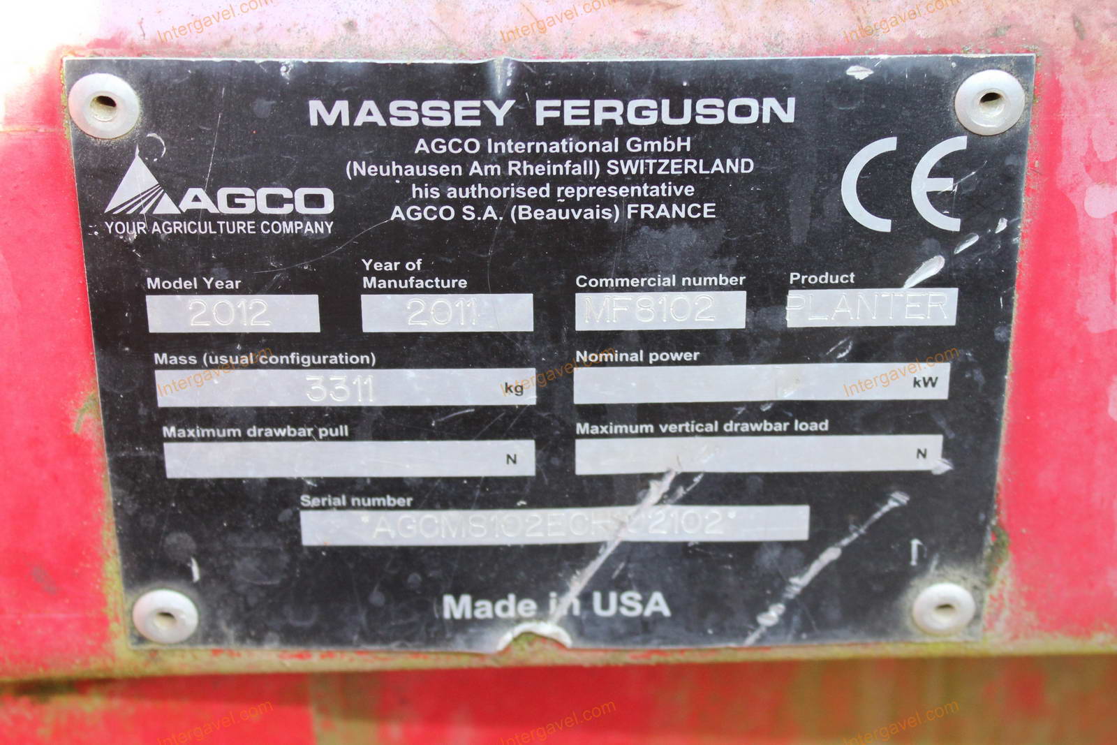 Vetőgép - Massey Ferguson, MF 8102 2