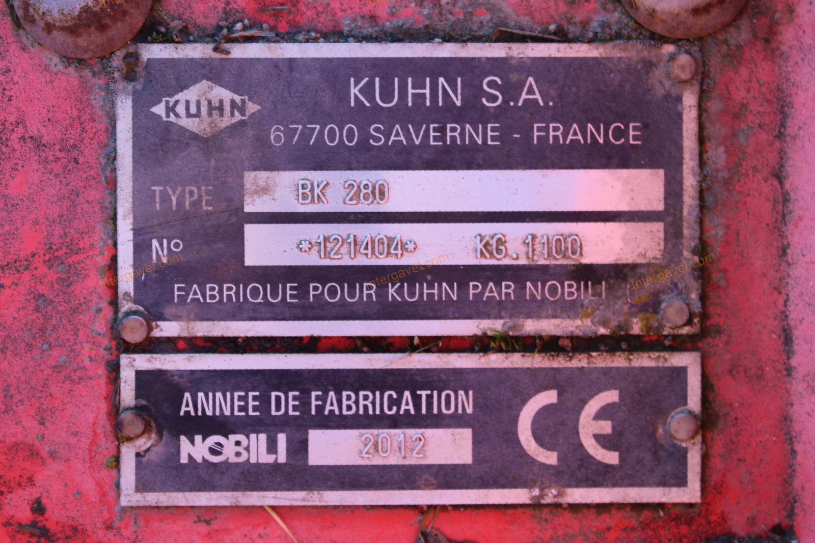 Szárzúzó - Kuhn, BK 280 2